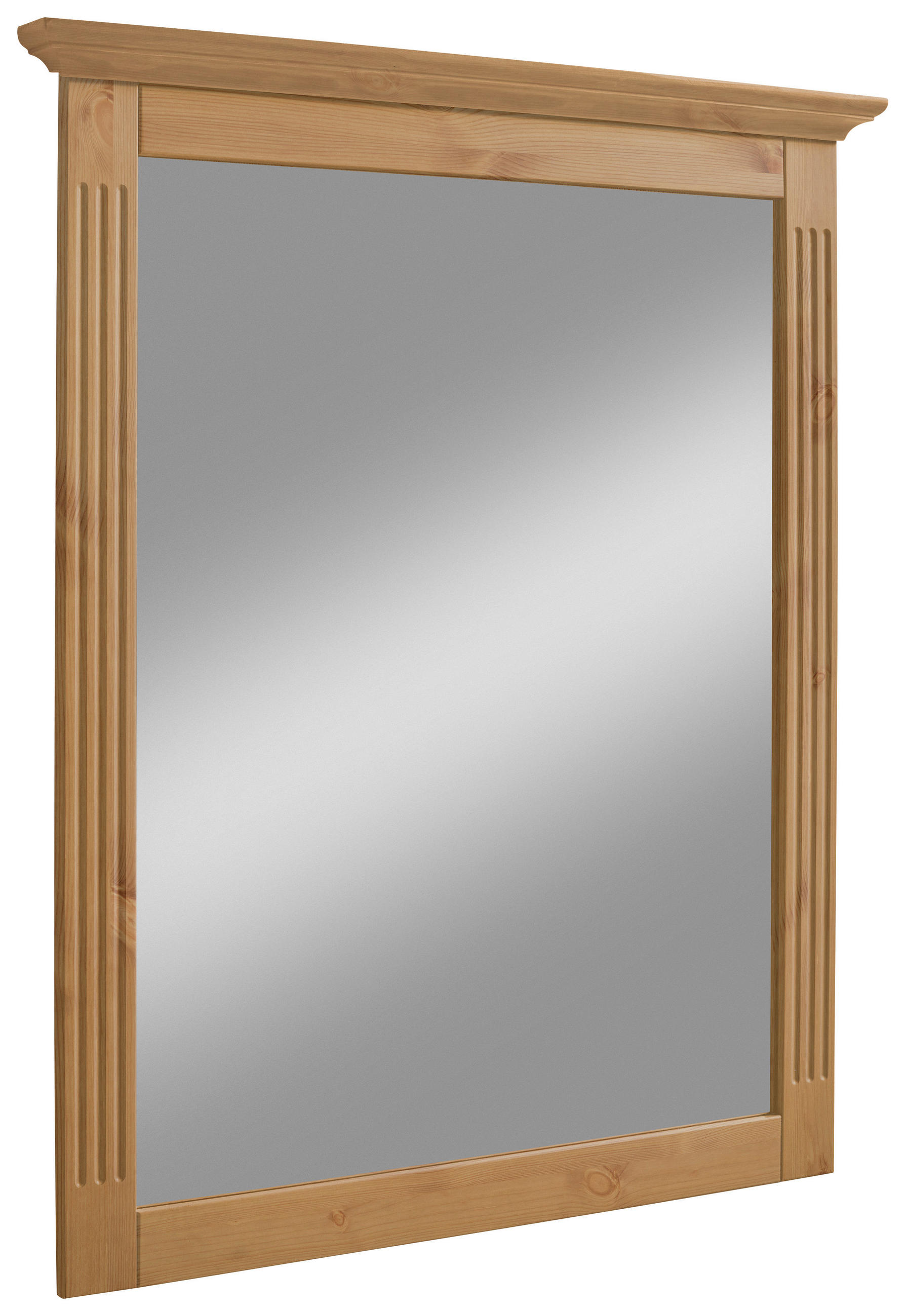 WANDSPIEGEL 79/101/6 cm    in rechteckig  - Laugenfarbig, ROMANTIK / LANDHAUS, Glas/Holz (79/101/6cm) - Boxxx