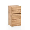 UNTERSCHRANK 40/79/35 cm   - Eiche Wotan/Silberfarben, Natur, Holzwerkstoff/Kunststoff (40/79/35cm) - Xora