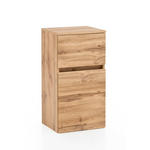 UNTERSCHRANK 40/79/35 cm   - Eiche Wotan/Silberfarben, Natur, Holzwerkstoff/Kunststoff (40/79/35cm) - Xora