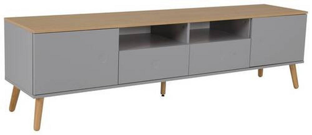 TV-ELEMENT - Eichefarben/Grau, MODERN, Holz/Holzwerkstoff (192/54/43cm)