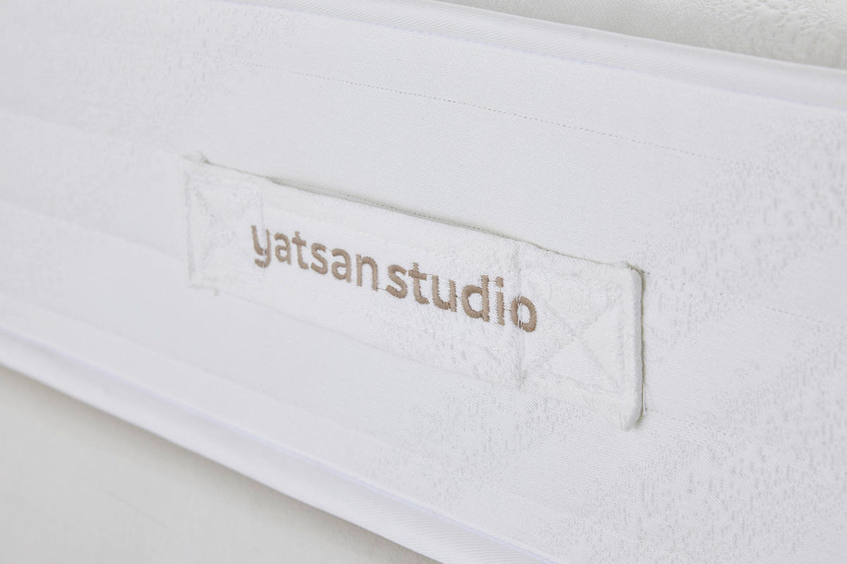 BOXSPRINGMATRATZE ALLURE SAN REMO H3, 90/200 cm, Höhe ca.: 27 cm,  - Creme, Basics, Textil (90/200cm)