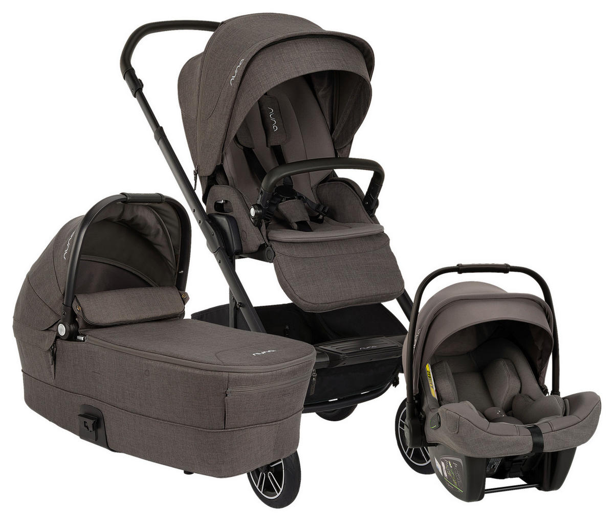 KINDERWAGENSET Mixx Next  - Grau, Basics, Kunststoff (60/110/82cm) - Nuna