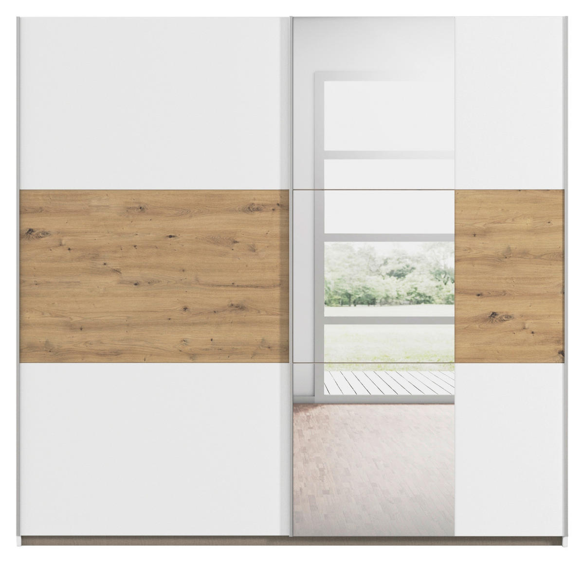 SCHLAFZIMMER Weiß, Eiche Artisan  - Weiß/Eiche Artisan, KONVENTIONELL, Holzwerkstoff