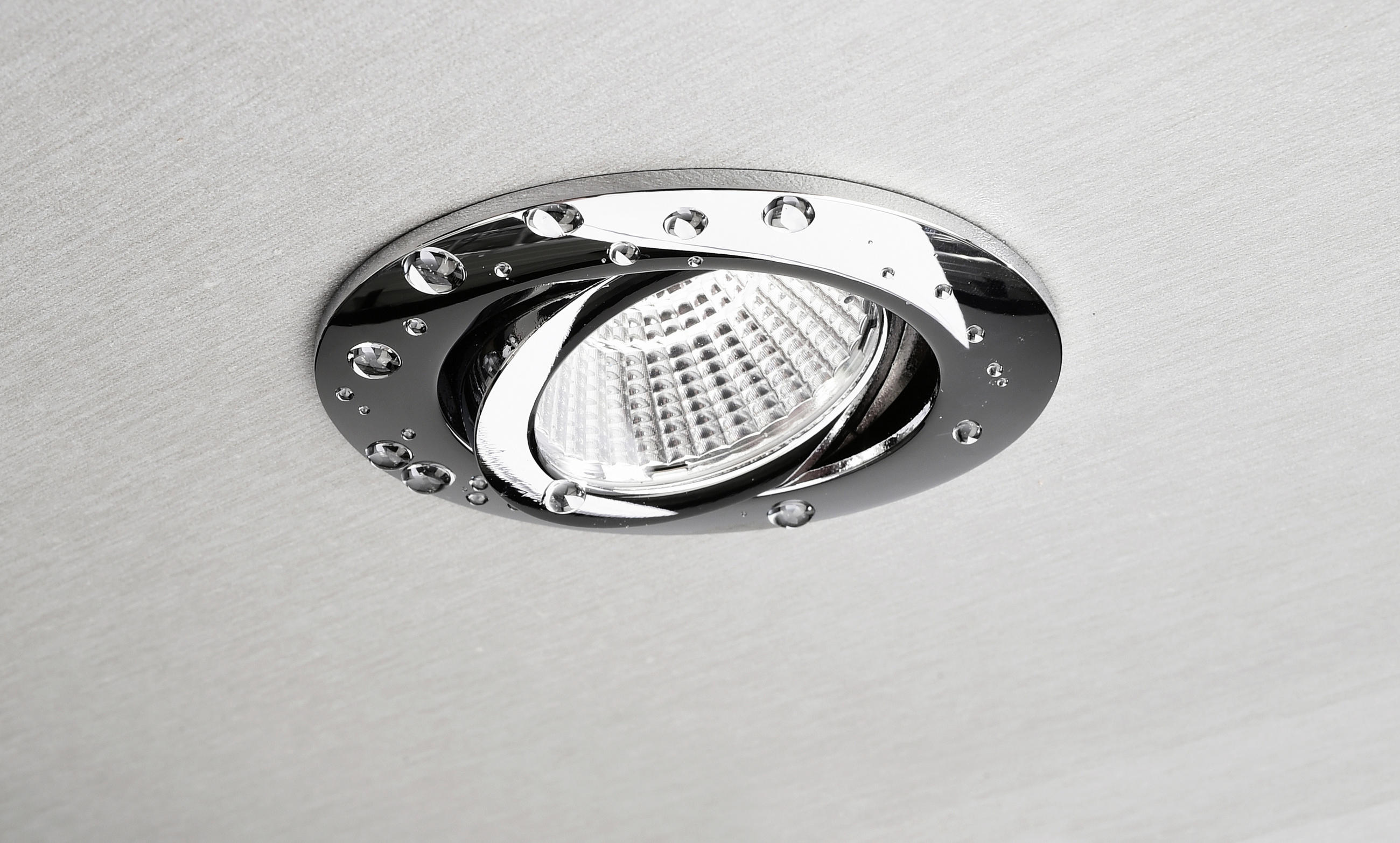 INFÄLLD LED-SPOTLIGHT - kromfärg, Klassisk, metall (8,2/8,2/4,1cm)