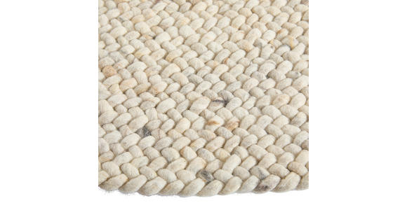 HANDWEBTEPPICH 120 cm Beige  - Beige, Basics, Textil (120cm) - Linea Natura