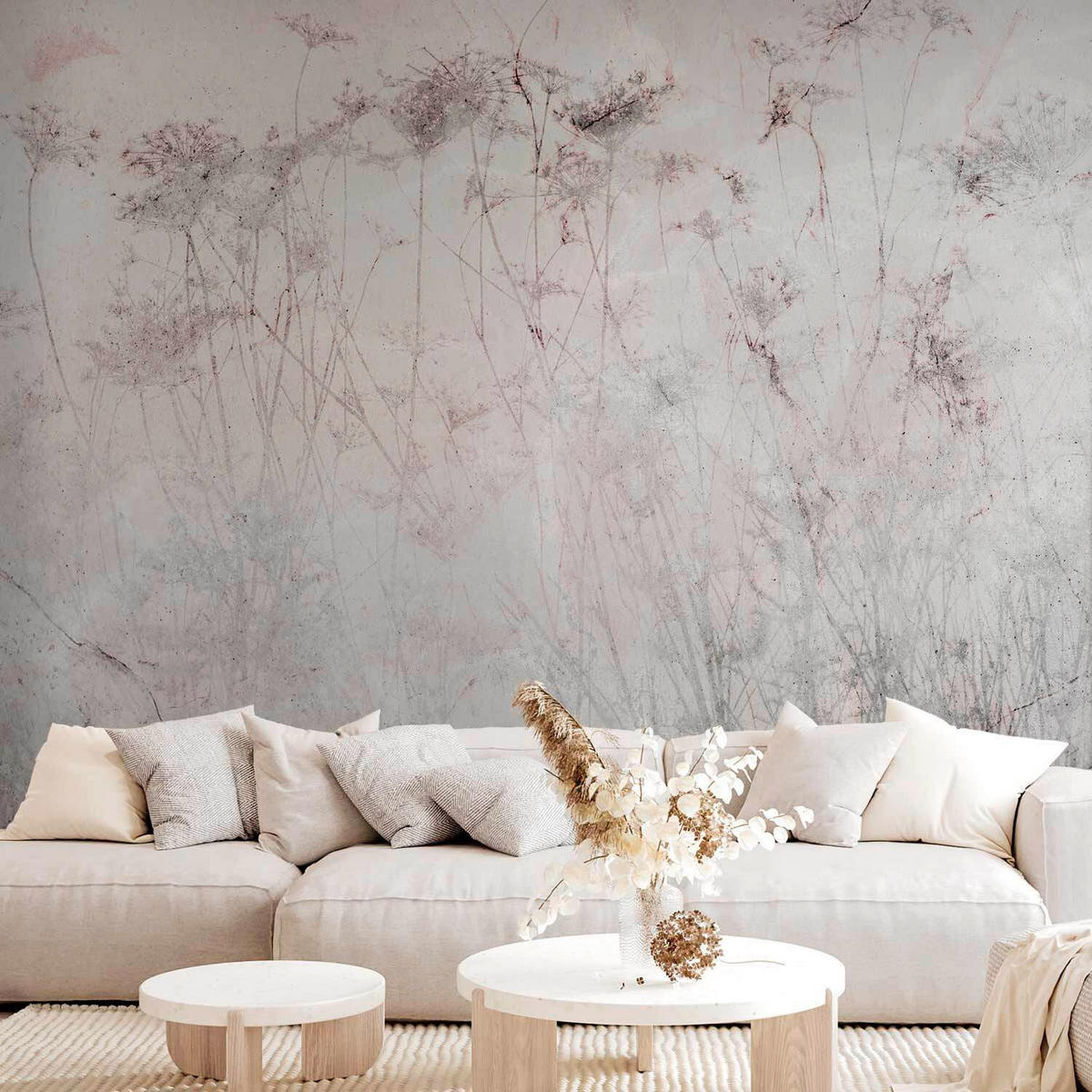 FOTOTAPETE  - Pink/Grau, LIFESTYLE, Textil (250/175cm) - artgeist