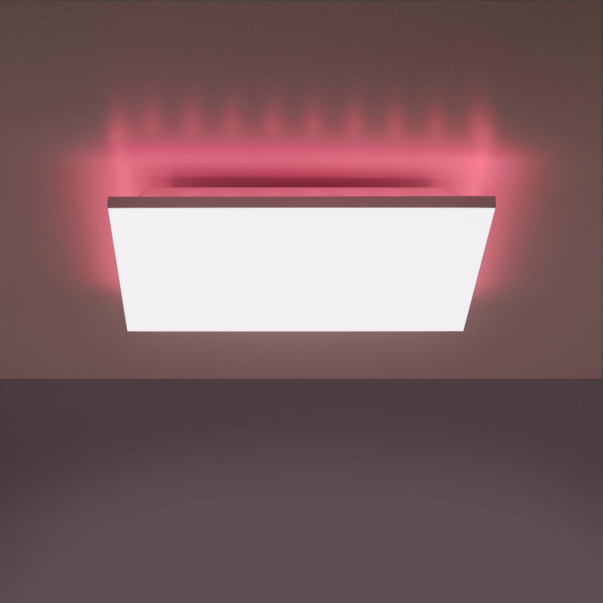 LED-DECKENLEUCHTE 45/45/7 cm   - Weiß, Design, Kunststoff/Metall (45/45/7cm)