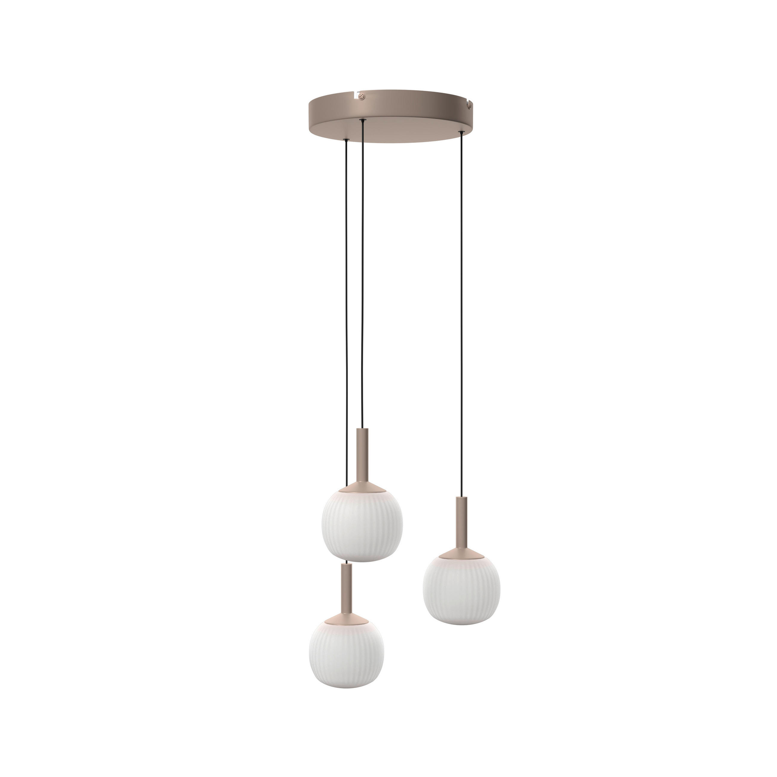 ZÁVESNÉ LED SVIETIDLO, 43/150 cm  - biela, Design, kov/sklo (43/150cm) - Novel
