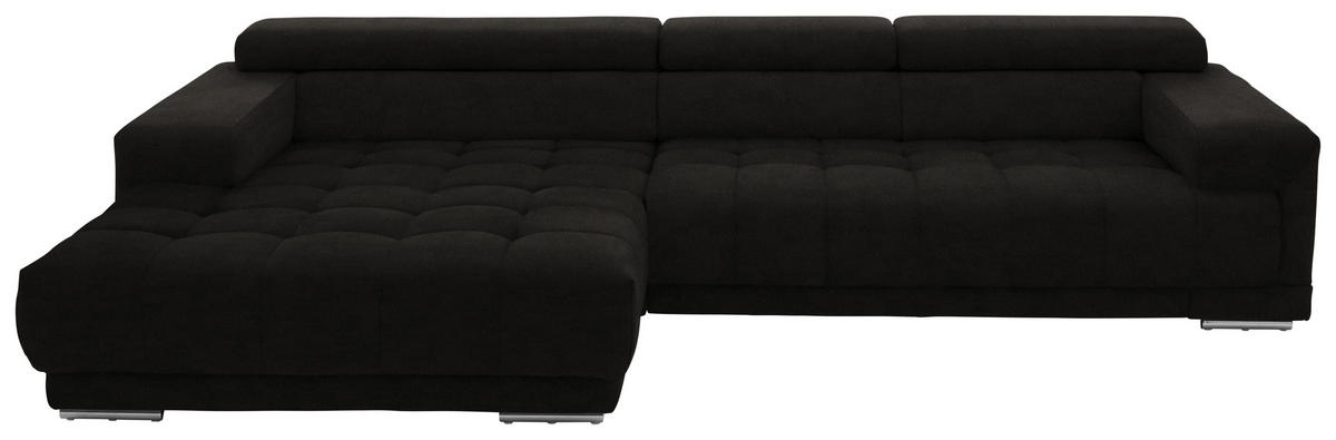 ECKSOFA Mikrofaser Olivgrün  - Silberfarben/Olivgrün, Design, Textil/Metall (190/335cm) - Beldomo Speed