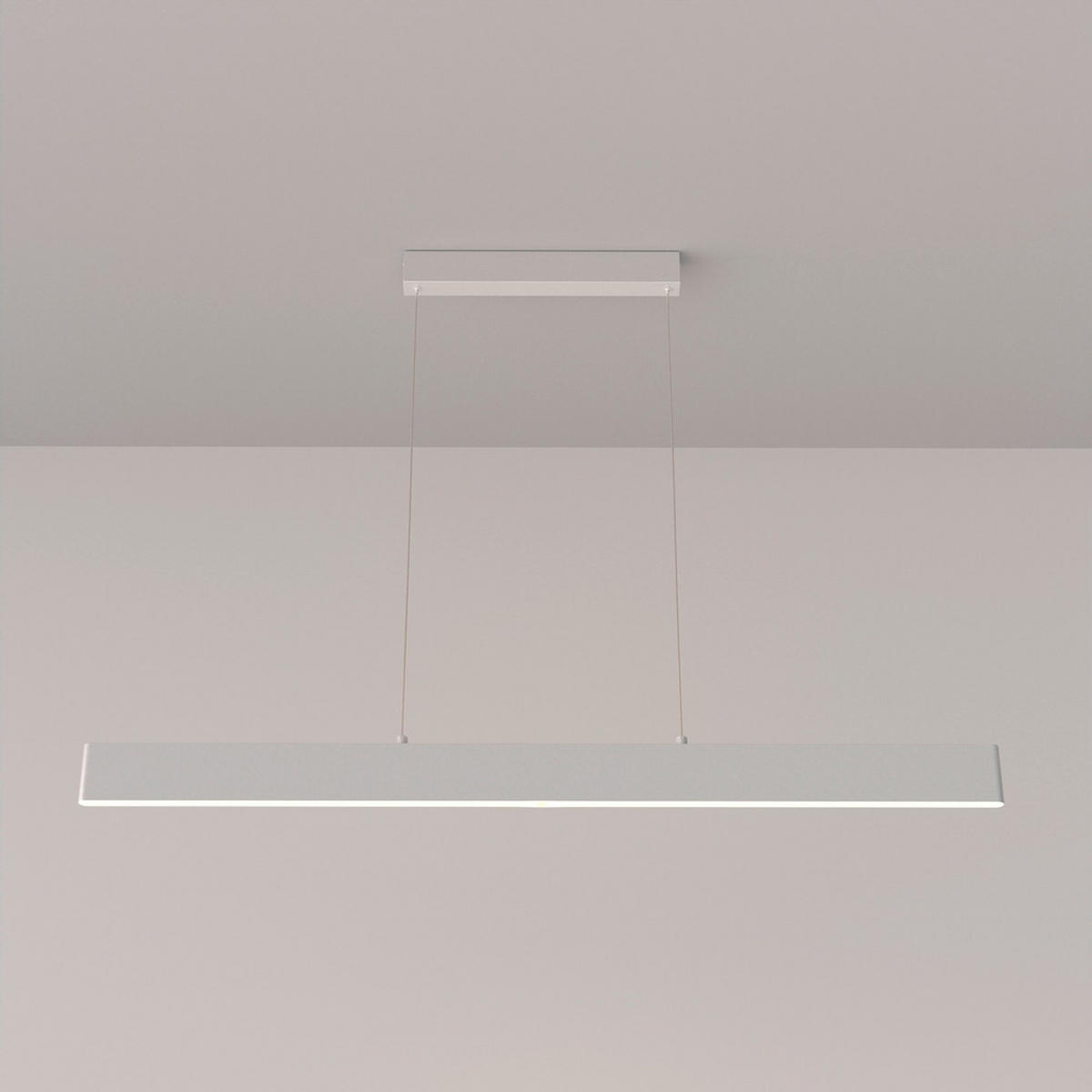 HÄNGELEUCHTE Pendant 118,5/4/8 cm   - Weiß, Basics, Metall (118,5/4/8cm) - MAYTONI