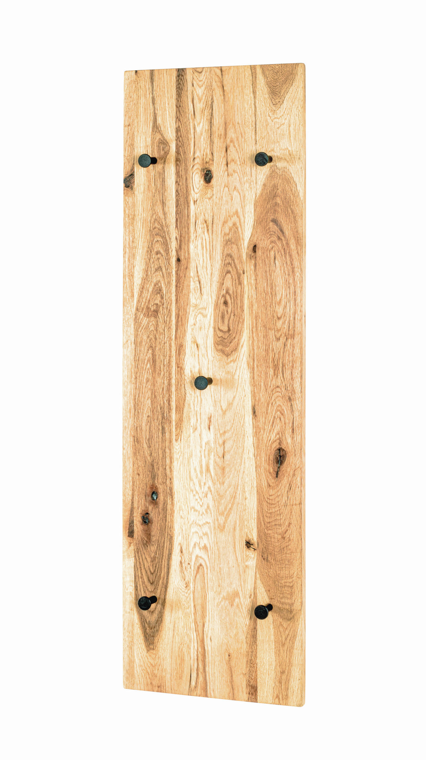 GARDEROBENPANEEL  in 30/100/6 cm  - Eichefarben/Schwarz, Design, Holz/Metall (30/100/6cm)