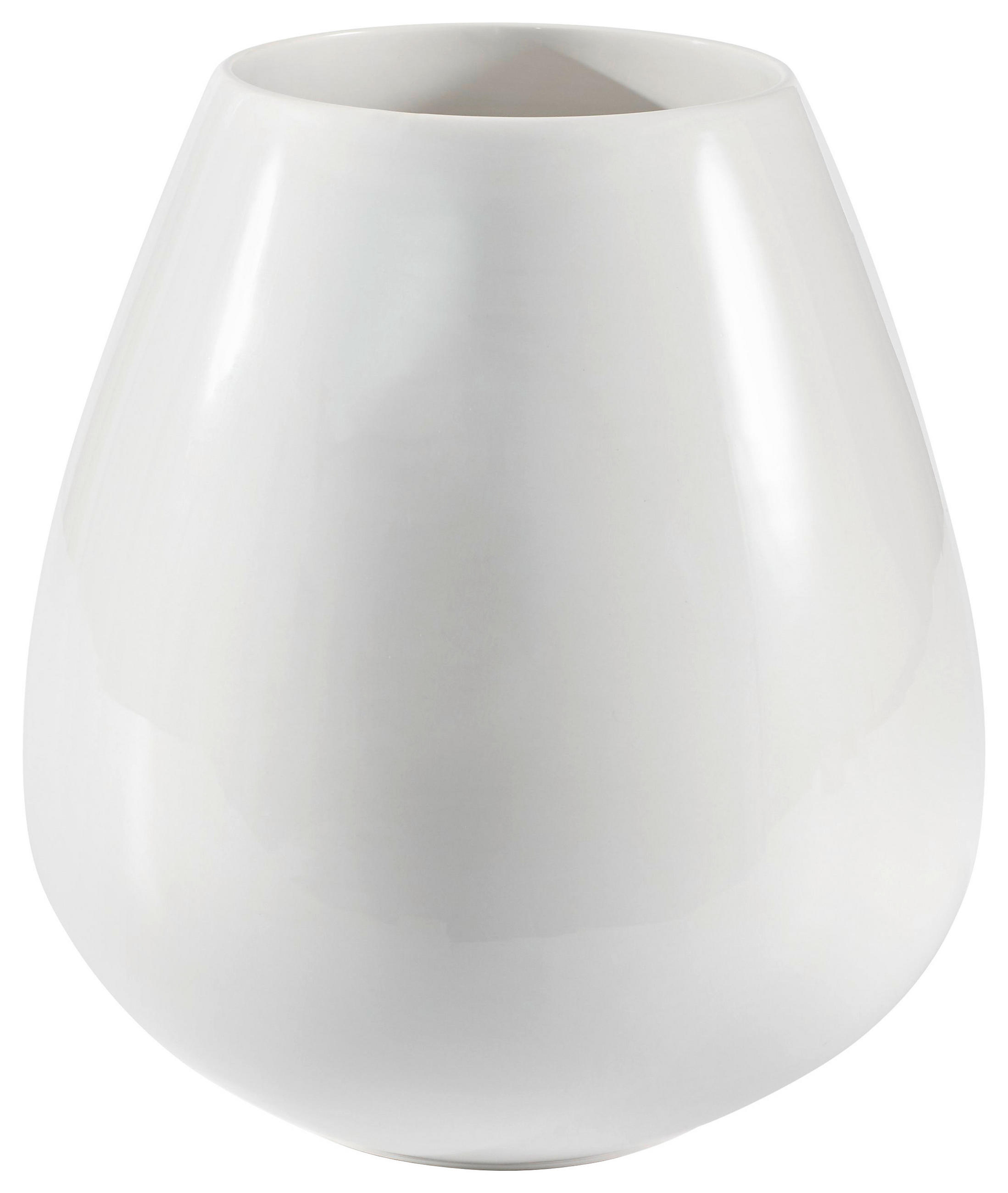 VASE  - Weiss, Basics, Keramik (28/32cm) - ASA