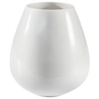 VASE  - Weiss, Basics, Keramik (28/32cm) - ASA