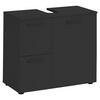 WASCHBECKENUNTERSCHRANK 70/60/35 cm  - Schwarz, MODERN, Holzwerkstoff/Kunststoff (70/60/35cm) - MID.YOU