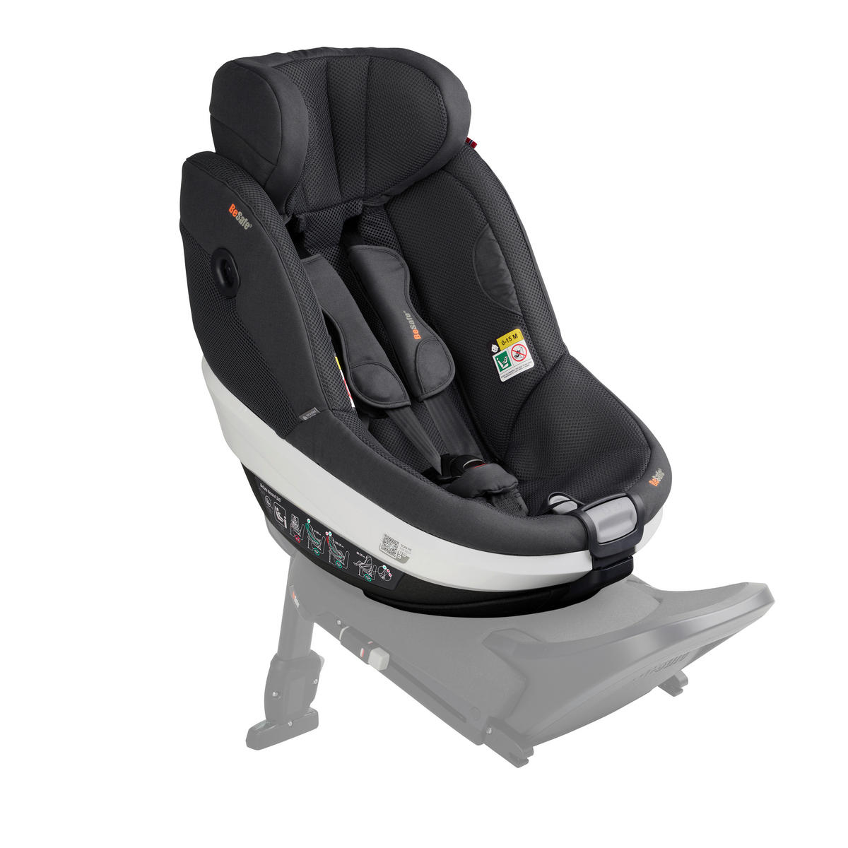 AUTO-SEDIŠTE ZA DECU  Beyond 360  - tamnosiva, Osnovno, tekstil (67/44cm) - Besafe