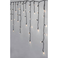 LICHTERVORHANG  - Transparent/Schwarz, Basics, Kunststoff (2390cm) - Eglo