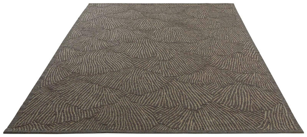 OUTDOORTEPPICH  für Terrasse und Balkon 160/230 cm Ginko Dunkelbraun  - Dunkelbraun, KONVENTIONELL, Textil (160/230cm) - Novel