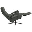 RELAXSESSEL in Leder Anthrazit  - Anthrazit/Schwarz, Design, Leder/Metall (76/110/86cm) - Dieter Knoll