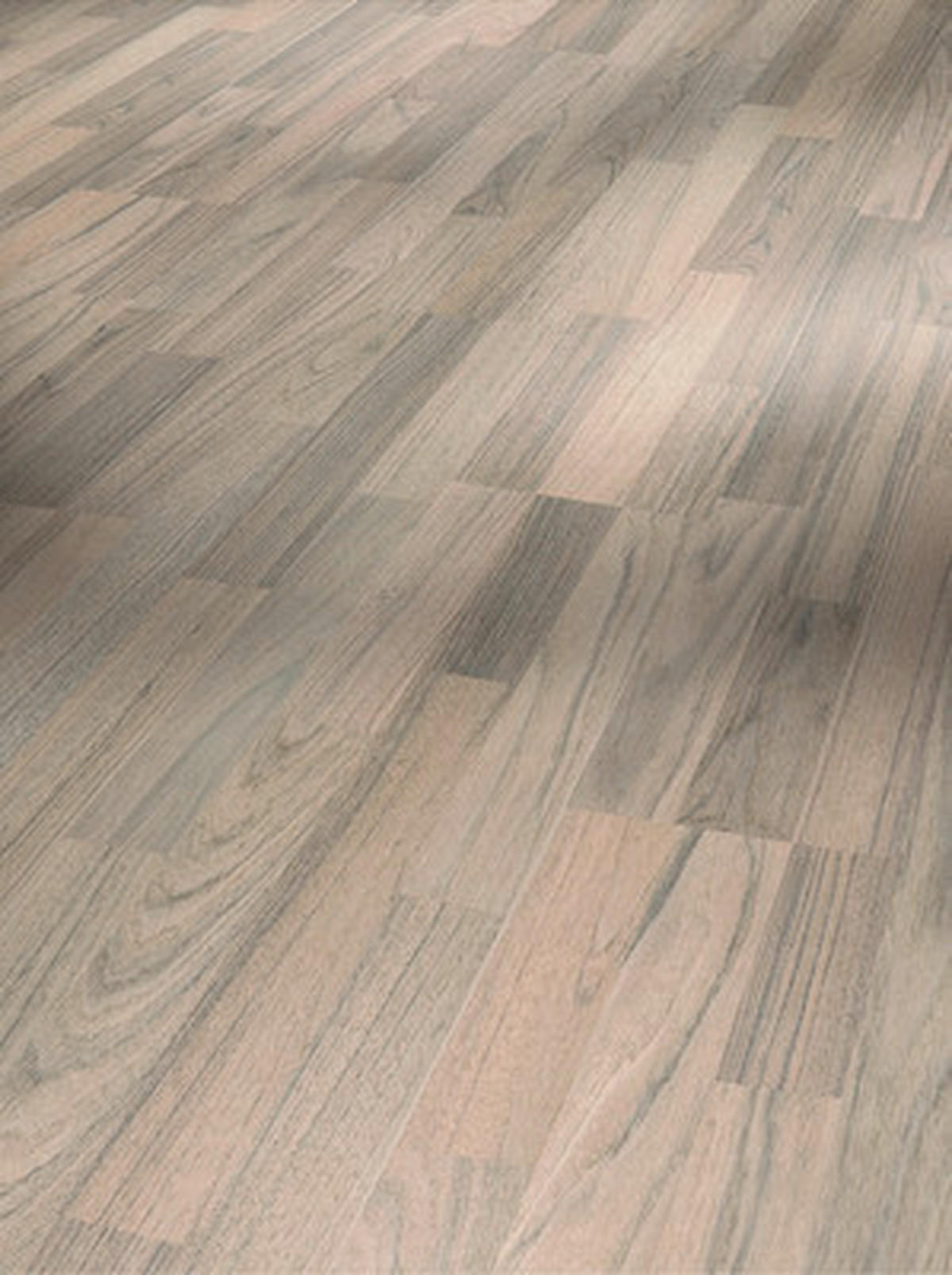 LAMINATBODEN Basic 400  per  m² - Hellgrau/Teakfarben, KONVENTIONELL, Holzwerkstoff (128,5/19,4/0,8cm) - Parador