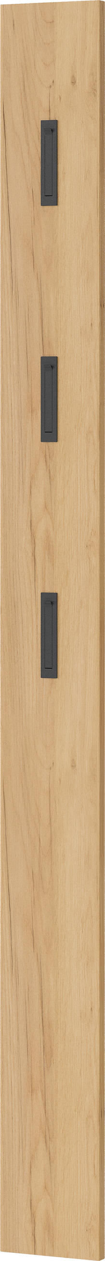 GARDEROBE 3-teilig  in 130/200/27 cm  - Eichefarben/Grün, Design, Glas/Holzwerkstoff (130/200/27cm) - Livetastic