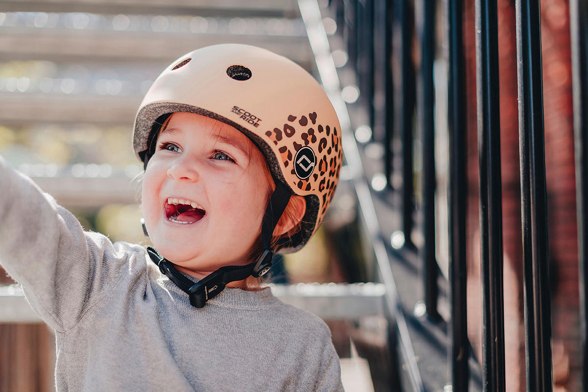 KINDERHELM XXS-S  - Orange, Trend, Kunststoff/Textil (XXS-Snull) - Scoot and Ride