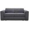 SCHLAFSOFA Chenille Anthrazit  - Anthrazit/Silberfarben, KONVENTIONELL, Kunststoff/Textil (190/81/97,5cm) - Carryhome