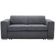 SCHLAFSOFA in Chenille Anthrazit  - Anthrazit/Silberfarben, KONVENTIONELL, Kunststoff/Textil (190/81/97,5cm) - Carryhome