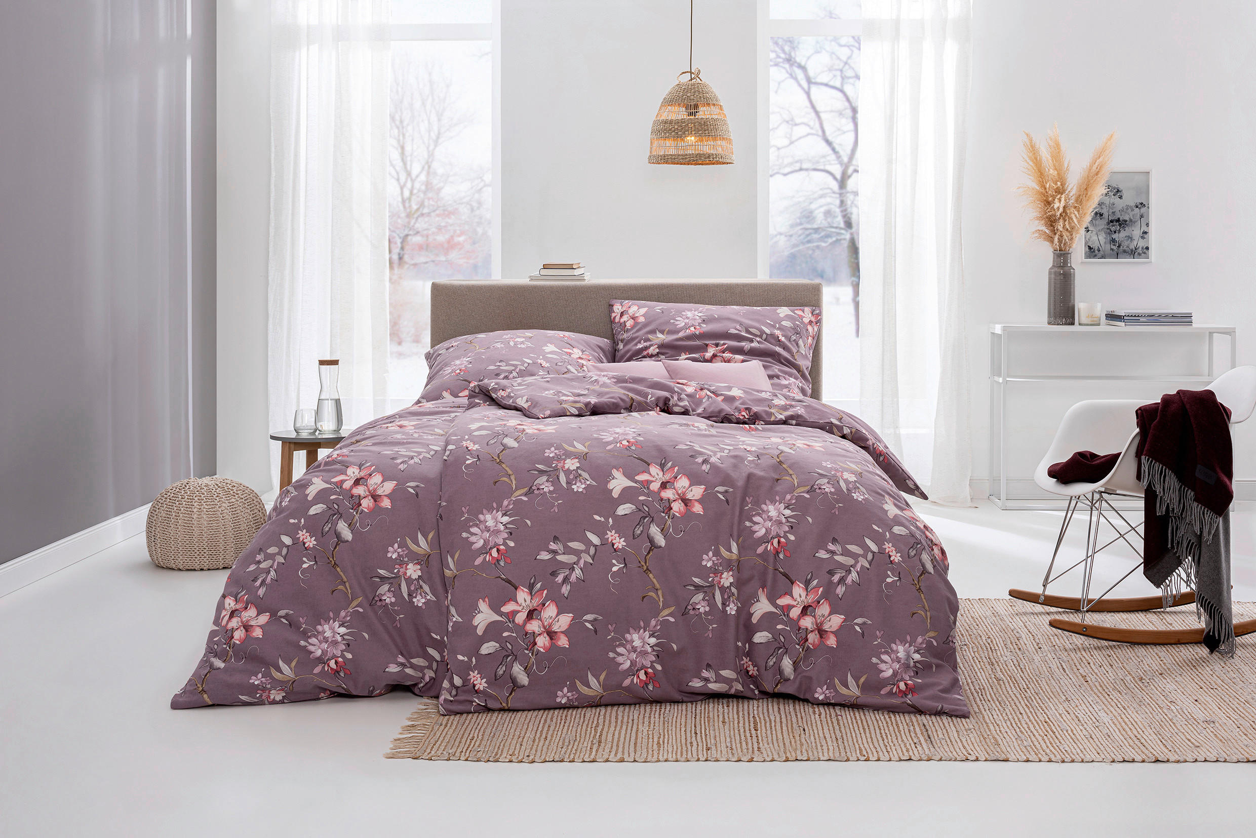 BETTWÄSCHE ATELIER Flanell 135/200 cm  - Mauve, Design, Textil (135/200cm) - Estella