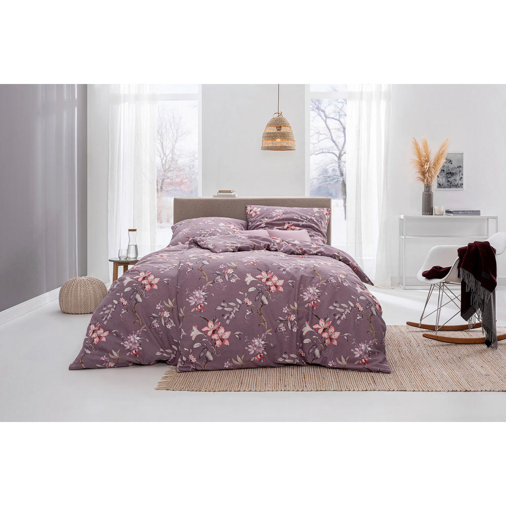 Thumbnail - Estella Bettwäsche, Mauve, Textil, Floral, 155x220 cm, Textiles Vertrauen - Oeko-Tex®, hautfreundlich, Schlaftextilien, ...