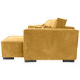 ECKSOFA  in Cord Senfgelb  - Senfgelb/Braun, KONVENTIONELL, Holz/Textil (293/160cm) - Carryhome