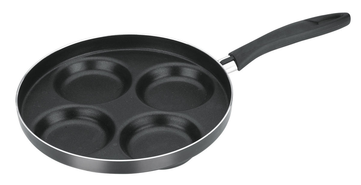 PÁNEV  nepřilnavý povrch PTFE  24 cm  - černá, Basics, kov (24cm) - Tescoma