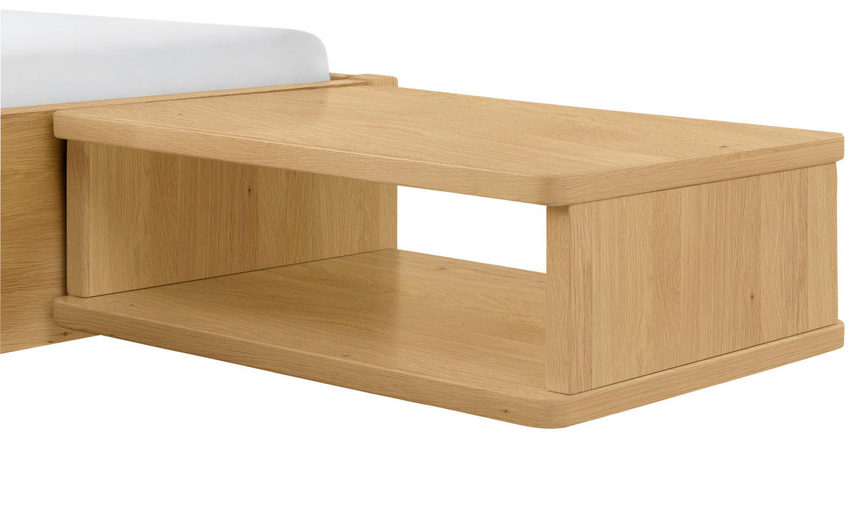 NACHTSCHRANK 48/16/38 cm Eiche massiv  - Eichefarben, Design, Holz (48/16/38cm) - Hasena