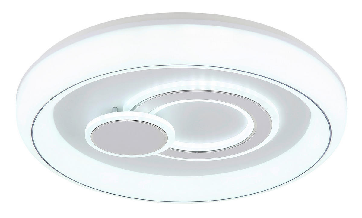 STROPNÉ LED SVIETIDLO, 48/7,5 cm  - biela, Konventionell, kov/plast (48/7,5cm) - Globo