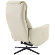 MASSAGESESSEL Echtleder Lederlook Beige    - Beige, Design, Leder/Textil (77/113/90cm) - Xora