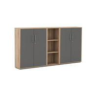 AKTENSCHRANK Anthrazit, Sonoma Eiche  - Anthrazit/Sonoma Eiche, MODERN, Holzwerkstoff (212,9/113,6/33cm) - MID.YOU