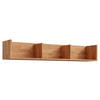 WANDREGAL 130/22/25 cm  - Eichefarben, Natur, Holz (130/22/25cm) - Linea Natura