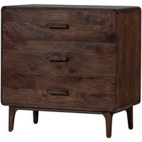 KOMMODE Liya  in 90/90/50 cm  - Dunkelbraun, Design, Holz (90/90/50cm) - Livetastic