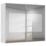 SCHWEBETÜRENSCHRANK 271/223/68 cm 2-türig Seidengrau  - Seidengrau, Design, Glas/Holzwerkstoff (271/223/68cm) - Xora