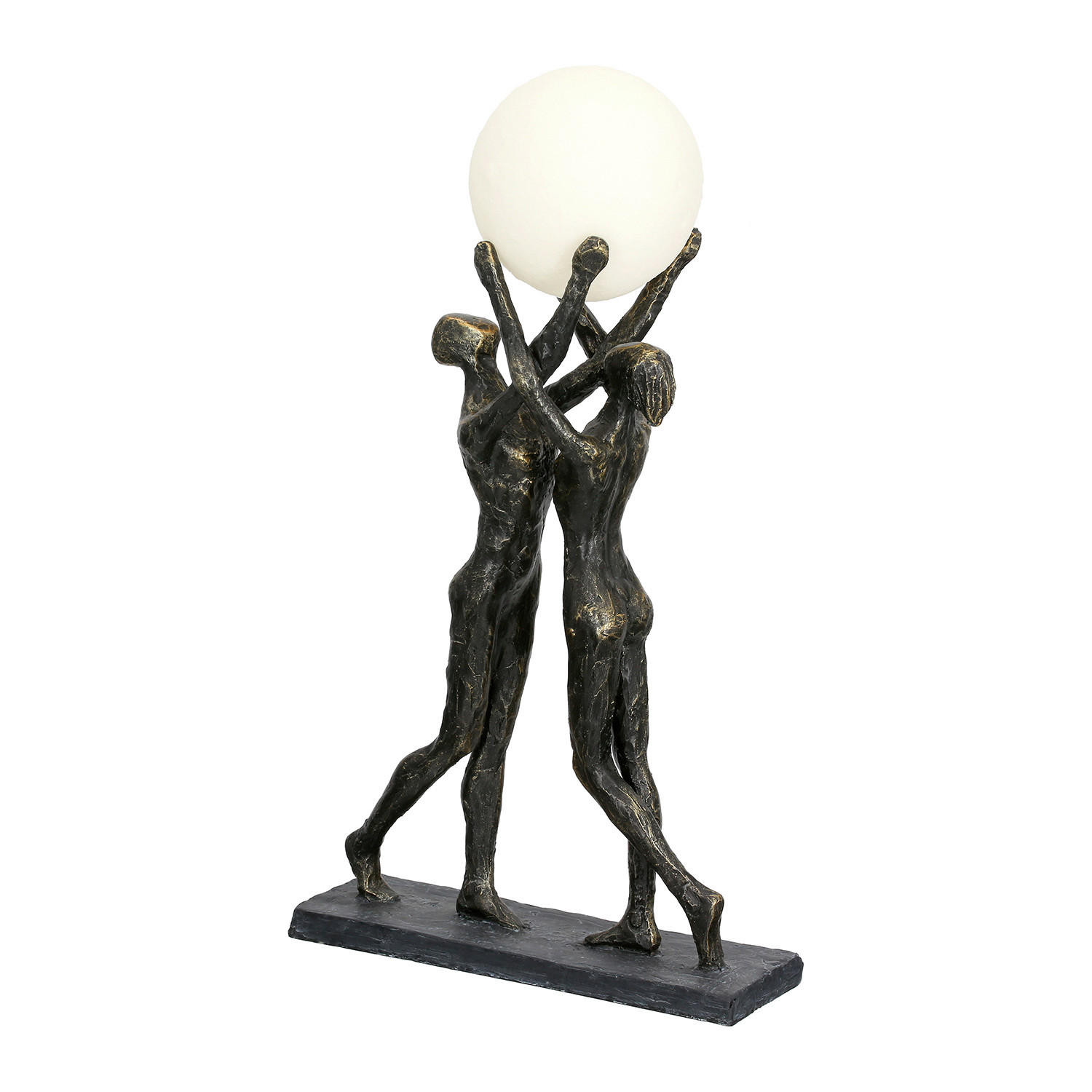 TAGESLICHTLAMPE hold the light   - Bronzefarben, LIFESTYLE, Kunststoff (26/47/8cm)