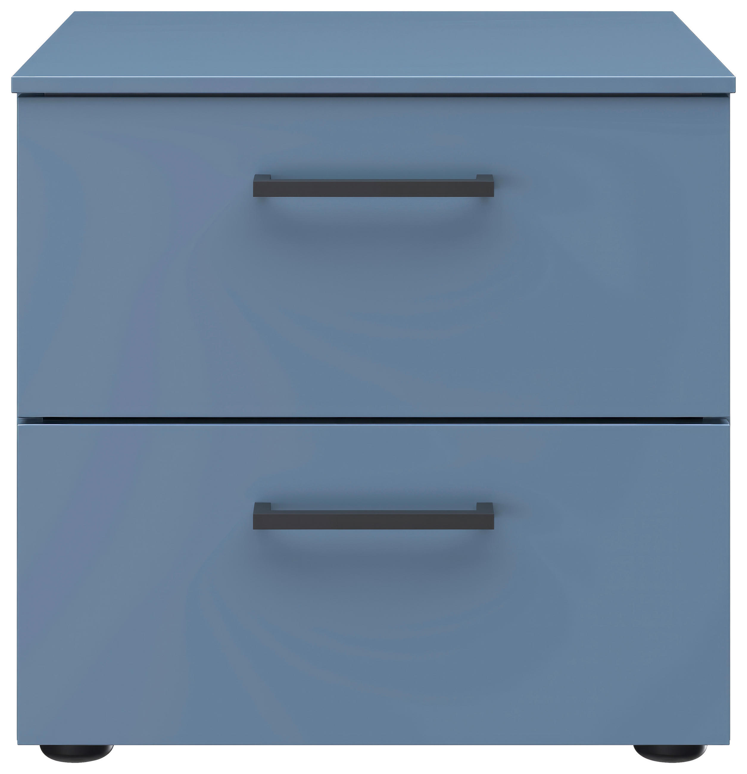 NACHTSCHRANK 42/41/41 cm  - Blau/Schwarz, Design, Holzwerkstoff/Kunststoff (42/41/41cm) - Novel