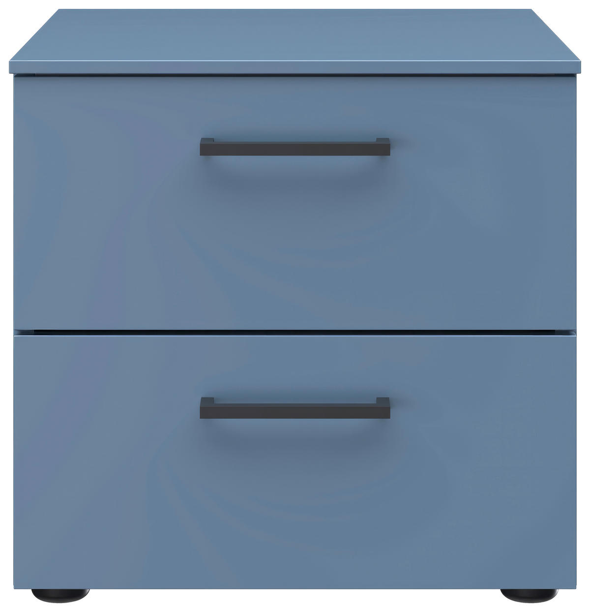 NACHTSCHRANK 42/41/41 cm  - Blau/Schwarz, Design, Holzwerkstoff/Kunststoff (42/41/41cm) - Novel