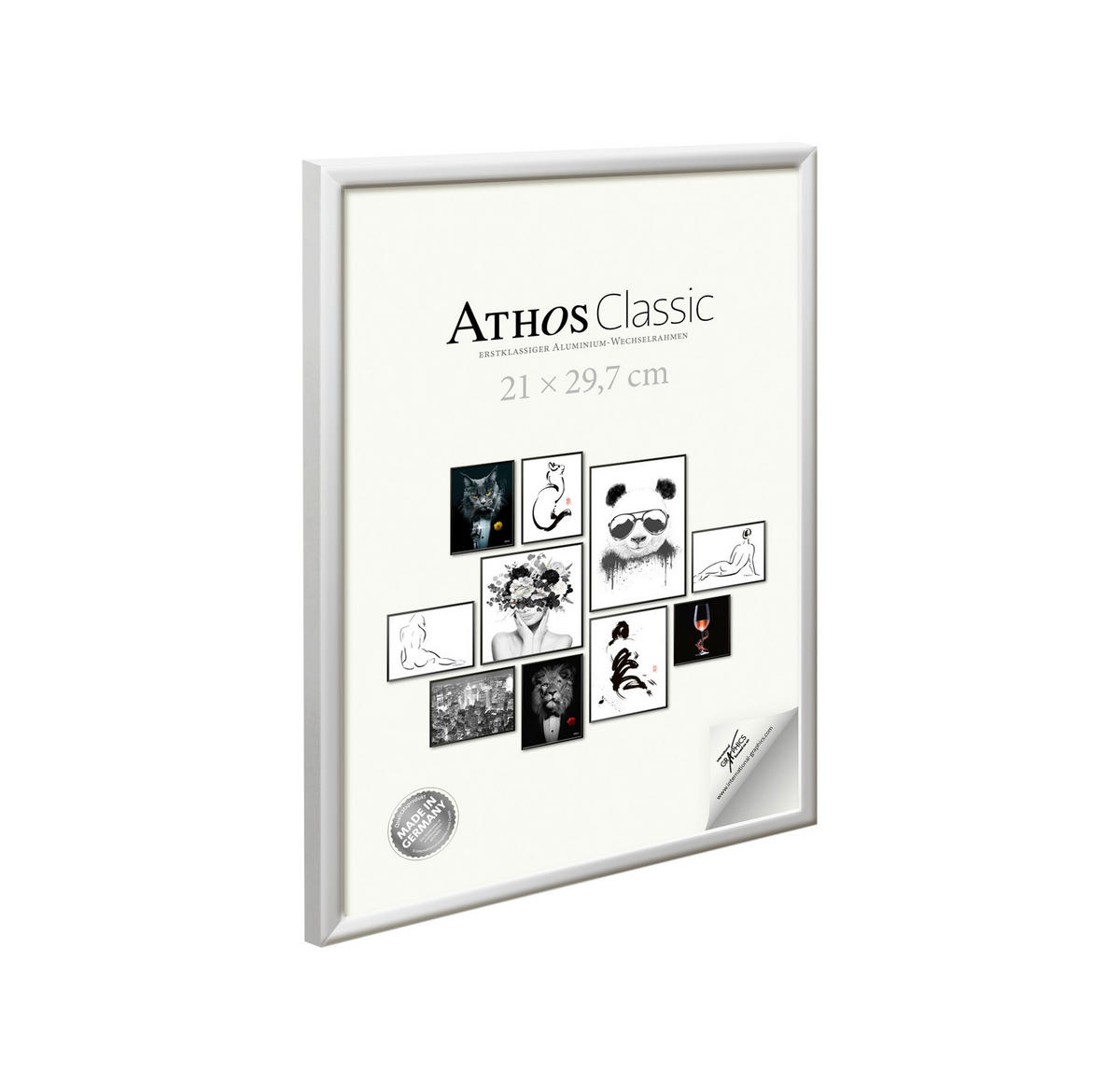 BILDERRAHMEN - Chromfarben, Basics, Papier/Holzwerkstoff (21/30/1,8cm)