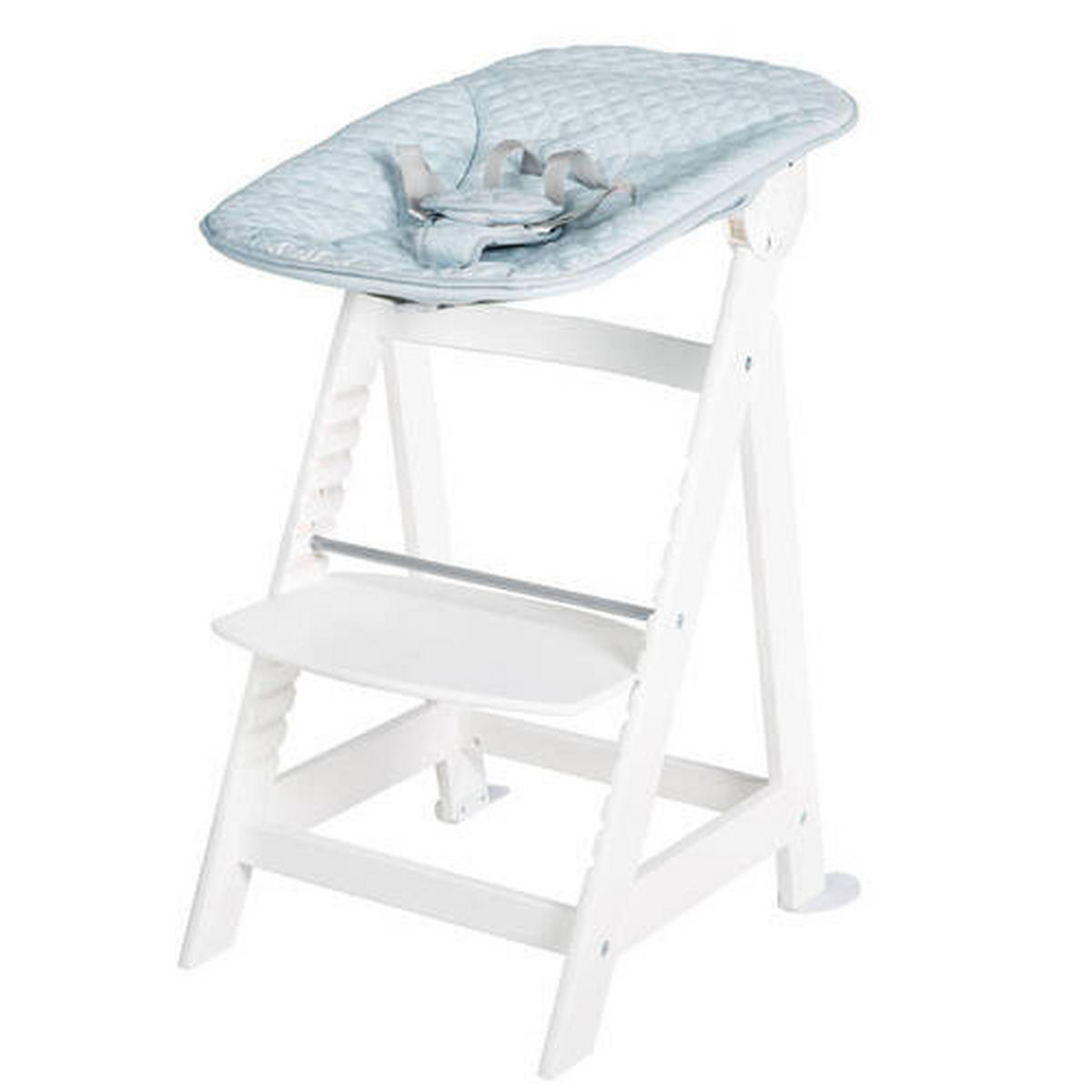 HOCHSTUHL roba Style Born Up Weiß, Hellblau  - Weiß/Hellblau, Basics, Holzwerkstoff/Textil (52/94/66,5cm) - Roba