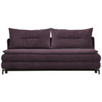 SCHLAFSOFA  in Webstoff Lila, Rosa  - Lila/Schwarz, MODERN, Textil/Metall (208/73/92/102cm) - Novel