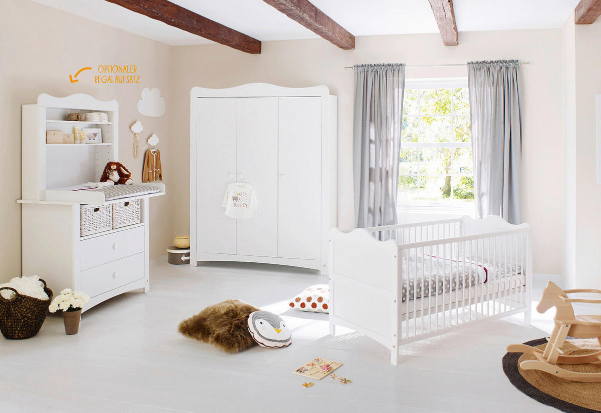 BABYZIMMER PINOLINO FLORENTINA  - Weiß, Trend, Holz/Holzwerkstoff - Pinolino