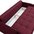 SCHLAFSOFA  in Chenille Bordeaux  - Bordeaux/Buchefarben, Design, Holz/Textil (217/97/101cm) - Carryhome