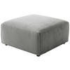 HOCKER Cord Grau  - Schwarz/Grau, Design, Kunststoff/Textil (80/71/80cm) - Pure Home Lifestyle