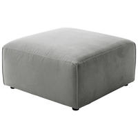 HOCKER Cord Grau  - Schwarz/Grau, Design, Kunststoff/Textil (80/71/80cm) - Pure Home Lifestyle