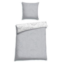 BETTWÄSCHE 2-teilig Flanell 135/200 cm  - Hellgrau, Design, Textil (135/200cm) - Florella