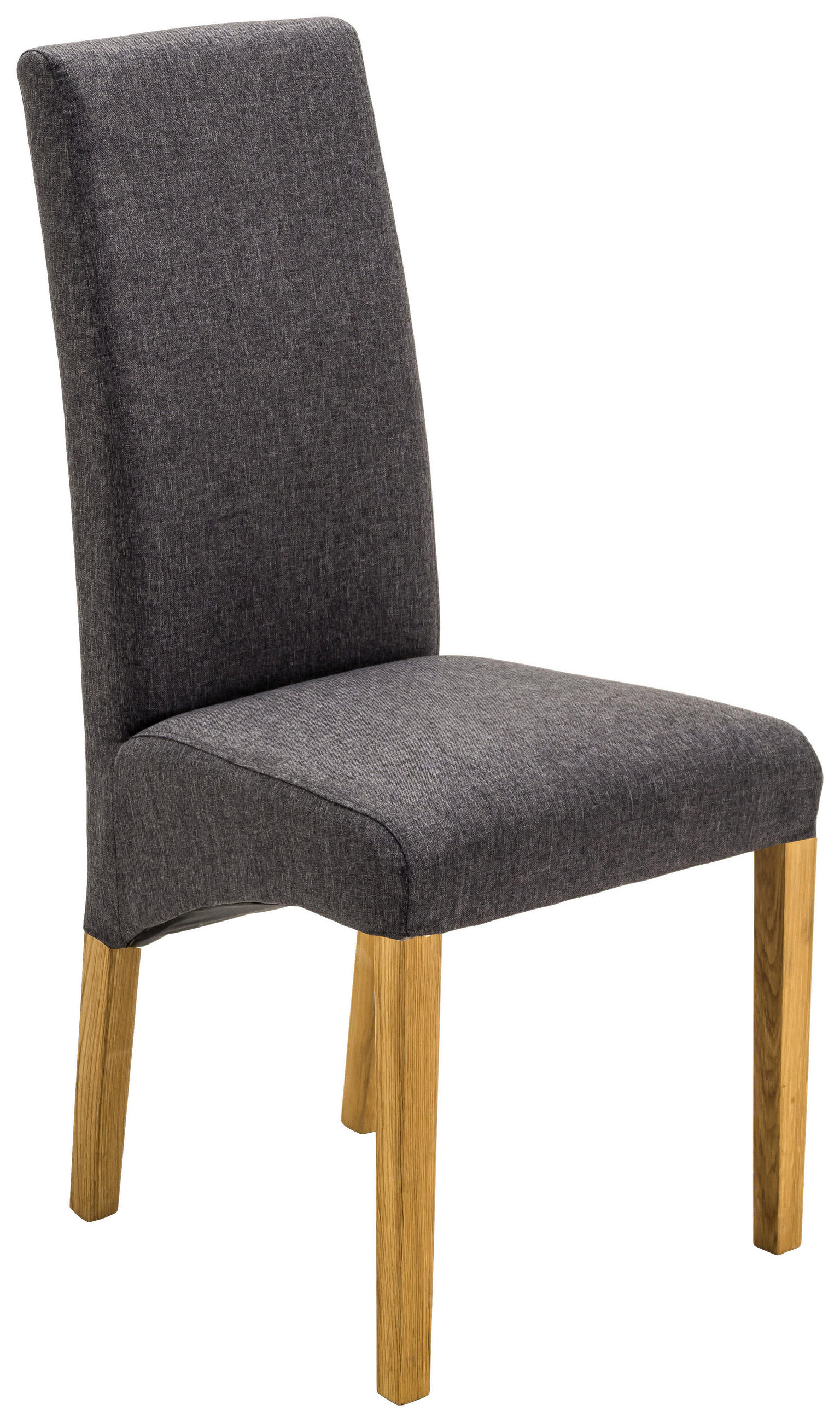STUHL  in Webstoff Textil  - Eichefarben/Anthrazit, KONVENTIONELL, Holz/Textil (47/102/57cm) - Carryhome